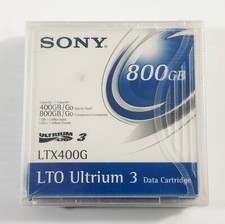 LOT OF 2 Sony: LTO Ultrium 3 -LTX400G -Data Cartridge 400GB/800GB BRAND NEW picture