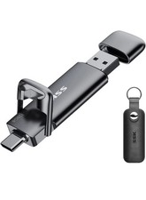 SSK 128GB Dual USB C Flash Drive,2-In-1 Type C+ USB a 3.2 Gen2 Solid State Thumb picture
