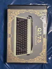 YUNZII QL75 Retro Typewriter Hot Swap RGB Keyboard (Green, Cocoa V2) picture