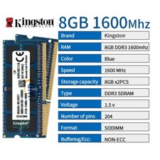 Kingston 16GB 2x 8GB 4GB 2G PC3-12800S DDR3 1600MHz SODIMM Laptop Memory RAM LOT picture