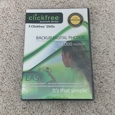Clickfree Automatic Photo Backup DVDs 5 Pack Brand New Sealed 4.5GB DVD+R picture