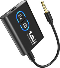 Transmisor y receptor Bluetooth 5.3 TV a auriculares inalámbricos doble enlace picture