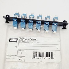 HUBBELL  FSPNLCDS6B  FIBER OPTIC PANEL ADAPTER  12 FIBER  6 PORT picture