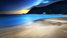 Landscape nature long exposure norway coast sea beach Custom Gaming Mat Desk picture