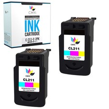 2PK Compatible Canon CL-211 Ink Cartridges Color for PIXMA iP2702 MP230 MP235 picture