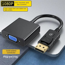 Lot 1-100 Displayport DP Male To VGA Female Adapter Display Port Cable Converter picture
