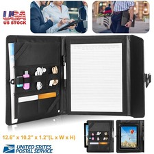 Business Document Organizer PU Leather Padfolio Holder Case for 9.7