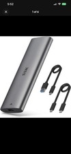 SSK Aluminum M.2 to USB NVMe SATA SSD Enclosure Reader, Tool-Free USB 3.2 Gen   picture