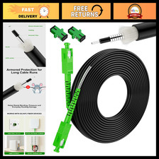 Outdoor Armored Fiber Optic Internet Cable SC/APC OS2 50M/164FT - High-Speed Con picture
