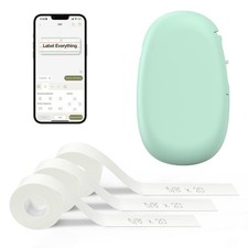 SUPVAN E10 Portable Bluetooth Label Maker Set with 3 Tapes  Green Edition picture