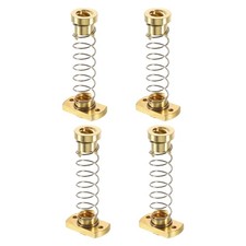 4Pcs Anti Backlash Spring Loaded Nut(2mm Pitch, 4 Start, 8mm Lead, M3 Holes) picture