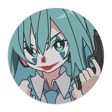 HATSUNE MIKU JOKER PECKER CUSTOM ROUND MOUSE PAD HOT GIFT HOME OFFICE CLASSIC picture