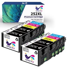 4-10P T252XL 252 XL Ink Cartridges For WorkForce WF-3620 WF-3640 WF-7110 WF-7610 picture