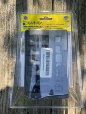 Blue Sea Systems WeatherDeck 8 Position Waterproof Switch Panel *Cracked Cover* picture