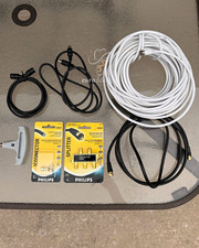 Philips Coaxial Cable Installation Kit - 4-Way Splitter, Sealed Connectors, 50ft picture
