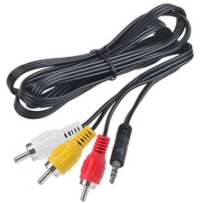 3 RCA AV TV Audio Video Cable For All Sony HandyCam DCR HDR CCD Series Camcorder picture