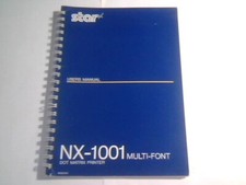 User's Manual Guide - NX-1001 Multi-font Dot Matrix Printer Star Micronics picture