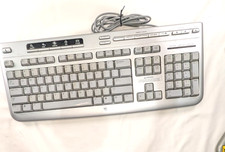 HP Model 5187-7583 Keyboard Silver Multimedia - Media Player Controls Rev 2.2 picture