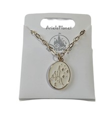 2026 Disney Parks Cinderella Castle Gold Tone Necklace picture