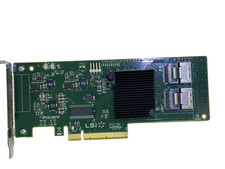 LSI INTERNAL SATA/SAS PCI-e RAID CONTROLLER CARD SAS 9211-8i 8 PORT HBA - USED picture