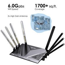 AX6000 WiFi 6 Mesh Router with 2.5G Port 2025 6.0 Gbps Gigabit Wireless Router picture