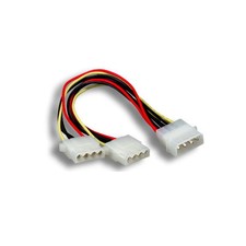 Lot 10pcs 4-Pin Molex Male to 2X 4 Pin Molex Female IDE Y Power Cable Adapter 8