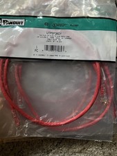 PANDUIT UTPCH3RDY Cat 5e 24 AWG UTP Copper Patch Cord, 3 ft, Red (11 in a pack) picture