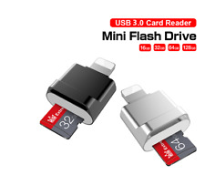 16/32/64Gig SD + IPhone 14 13 OTG micro USB 3 SD TF Card adapter IPad lightning picture
