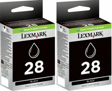 New Genuine Lexmark 28 2PK Ink Cartridges X Series X5340 X5495 Z Series Z1310 picture