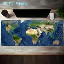 1pc World Map Mouse Pad, Suitable for Gaming, Office, Desk Decor, Computer Add picture