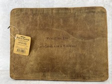 We’re All Mad Here Leather Laptop Case- Alice In Wonderland Cheshire- New picture
