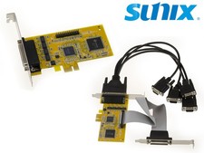 SUNIX Industrial Range - PCIe Card 4 Ports COM RS232 + 1 Port LPT - MIO5499A picture