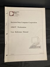 Decision Data Computer Corporation 3496/97 Workstation User Reference Manual picture