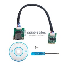 Intel I226-V M.2 A+E Key 2.5G Ethernet Adapter Industrial Card COM Port Bracket picture