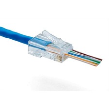 Truecable Cat6/6a Rj45 Pass Through Connectors Unshielded utp Modular Plug Ul picture