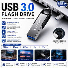 USB Flash Drive 512GB 128GB Type C Metal Memory Stick High Speed Data Storage picture