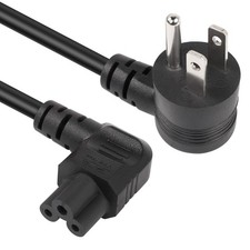 GELRHONR 90 Degree C5 Power Cord Black Right Angle 4.9Ft picture