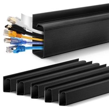 40cm PVC Desk Cable Tray Cable Management Under Desk Channel Cable Raceway Cord picture
