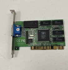 Vintage SiS 6326 PCI 4MB VGA Video Graphics Card AGP6326 Rev A picture