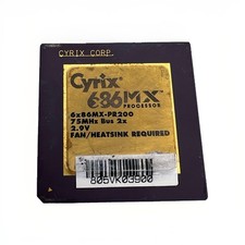 Cyrix 6x86MX PR200 Gold Ceramic CPU 75MHz Socket 7 Processor 6x86MX-PR200 picture