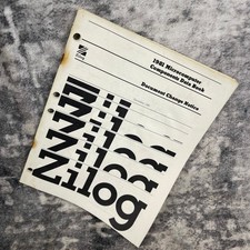 Vtg 1981 Zilog Microcomputer Components Data Book Document Change Notice Rare picture