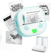 Bluetooth Mini Sticker Printer Portable Thermal Label Printer for iPhone Kids picture