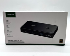 UGREEN High Speed Transmission HDMI KVM Switch 2 In 1 Out Model AK502 - Black  picture