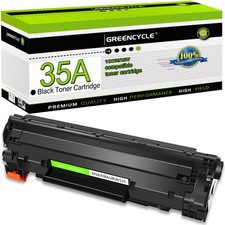 35A Black Toner Cartridges Replace for HP CB435A Laserjet P1005 P1006 P1007 1PK picture
