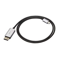 Amazon Basics Aluminum Uni-Directional USB-C to DisplayPort Cable 3ft Black picture