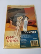 Office Depot Inkjet Printer Cleaner Kit 25 Cleaning Sheets Swabs Solution New picture