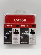 GENUINE Canon 3e Black Ink Cartridge BCI-3eBK 2 Pack NEW SEALED Creative Park picture