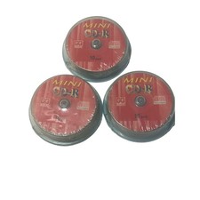 GQ Great Quality Mini CD-R 8cm Recordable Blank Discs 10 Pack Spindle Lot of 3 picture