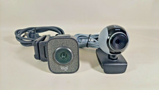 Logitech StreamCam 1080P HD 60fps Streaming Webcam and Clip on Logitech C250 cam picture