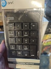 Onn USB Numeric Keypad Responsive 19-Key number Keypad Design NEW picture